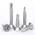 410 Stainless Steel Countersunk Head Self-Drilling Screws